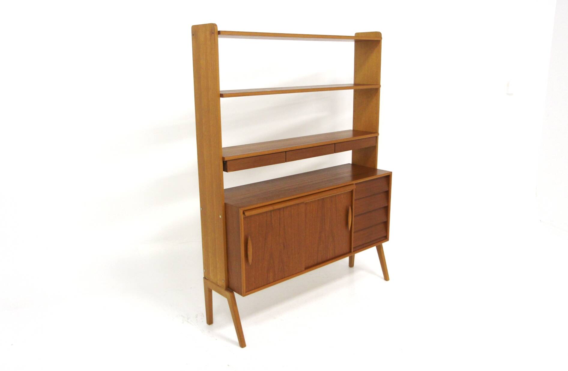 Scandinavian teak and oak secretary, Sweden, 1950