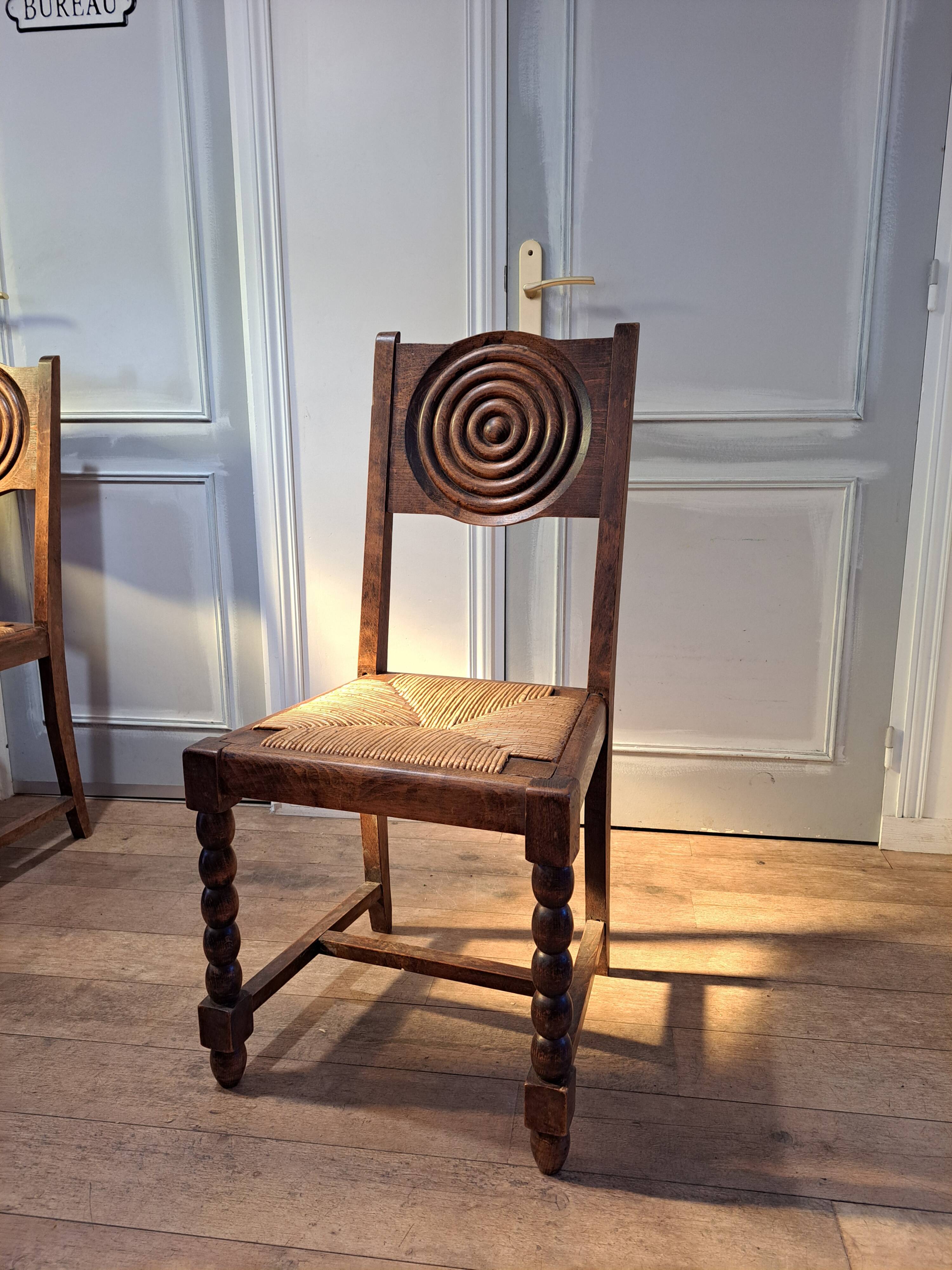 6 arts and crafts chairs