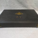 15 Christofle Spatours engraved RV 21.8cm table cutlery 30p early 20th century