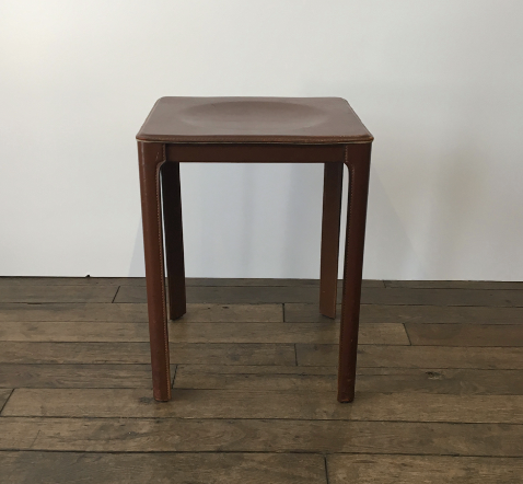 Matteo Grassi 'Havana' leather stool