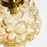 Original glass bubble pendant lamp from the 1960s | Manufactured by Limburg
