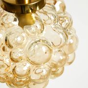 Original glass bubble pendant lamp from the 1960s | Manufactured by Limburg