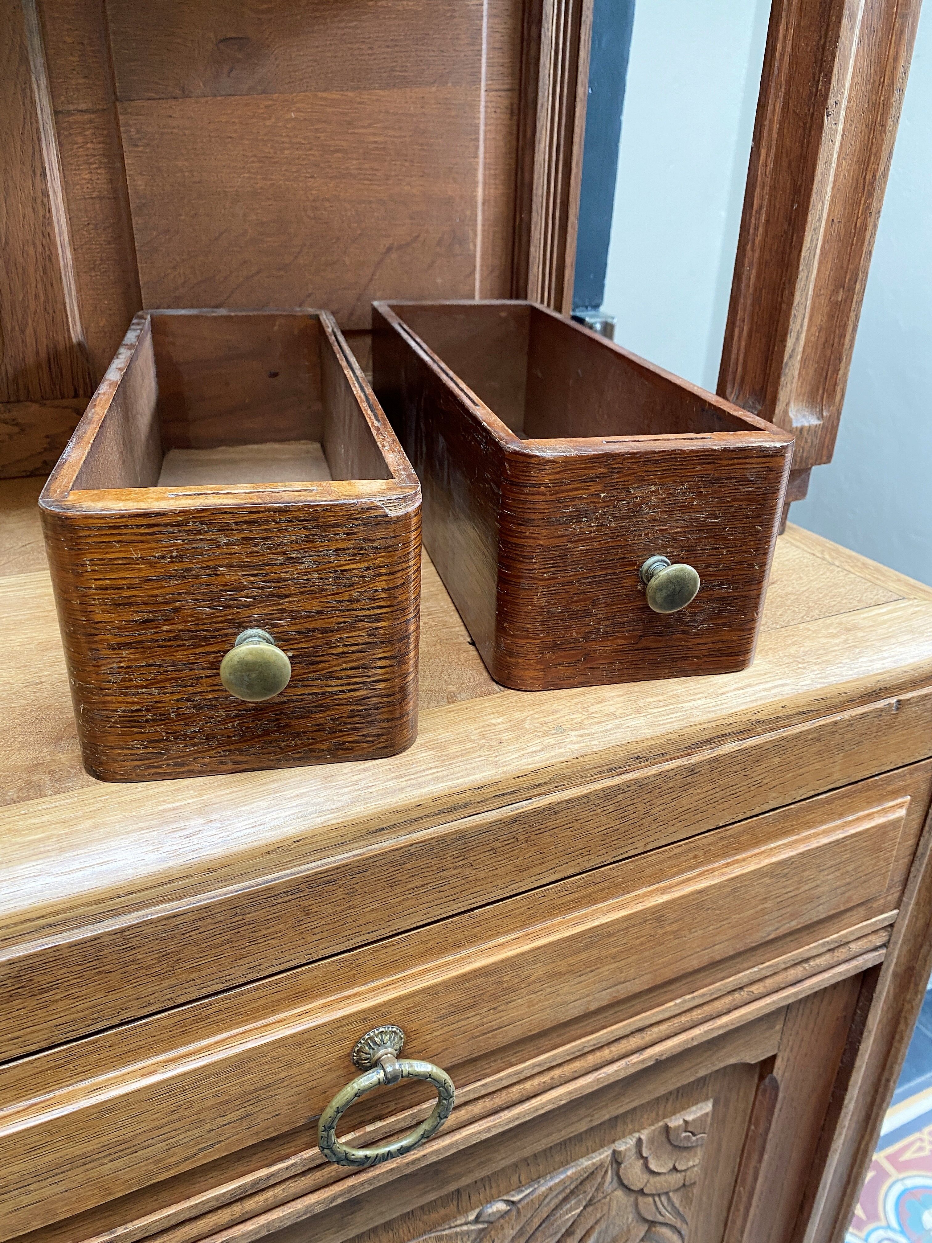 2 old furniture drawers 40s