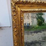 Grand golden mirror in louis xvi style