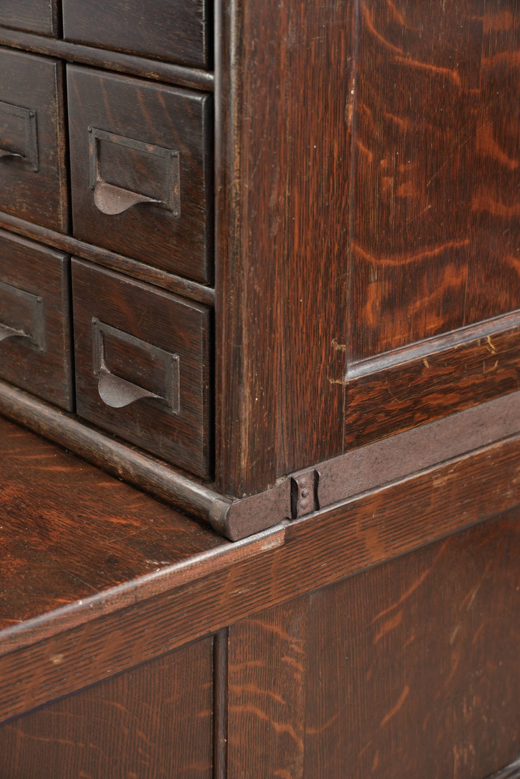 Original 19th century Globe Wernicke modular notary/office/pharmacy cabinet