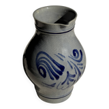 Large blue West Germany pitcher