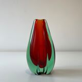 Elegant Sommerso vase. Murano