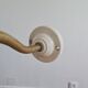 Brass tulip wall lamp and matte tempered glass