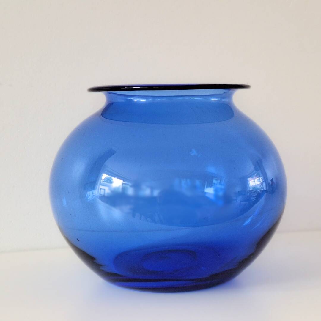 Mcm 1930s-1950s nordic vase - designed by monica bratt - reijmyre glassworks, sweden