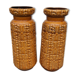 Pair of ceramic vases Scheurer Austria 1970