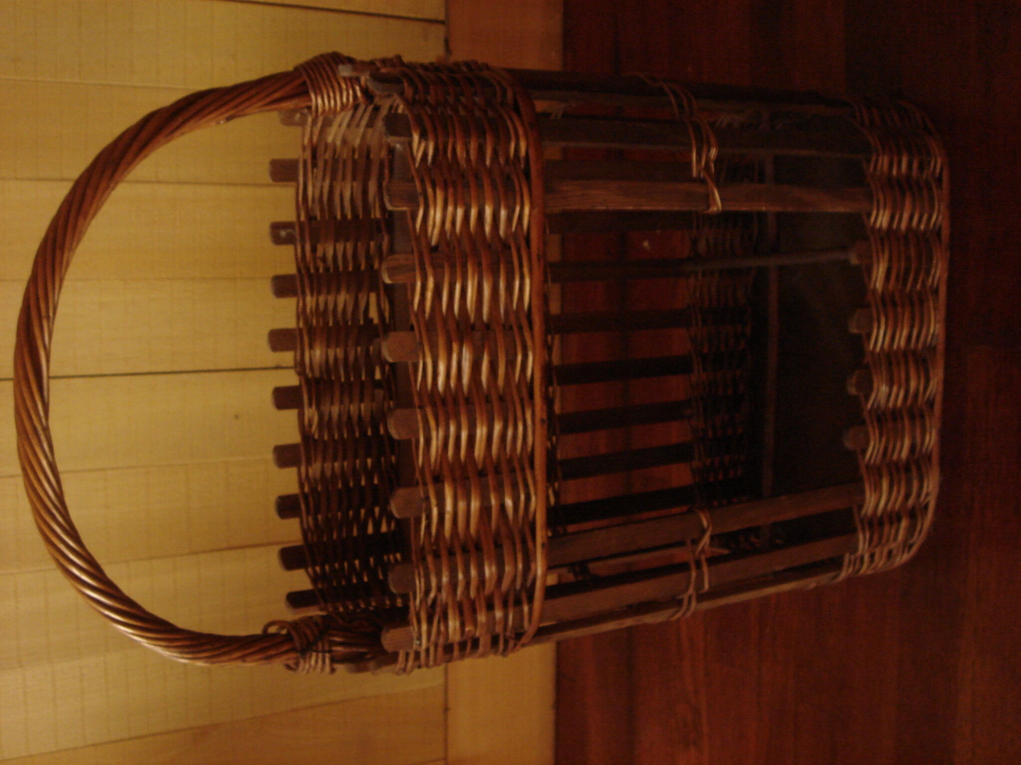 Bottle holders, wicker/rattan 1970 vintage