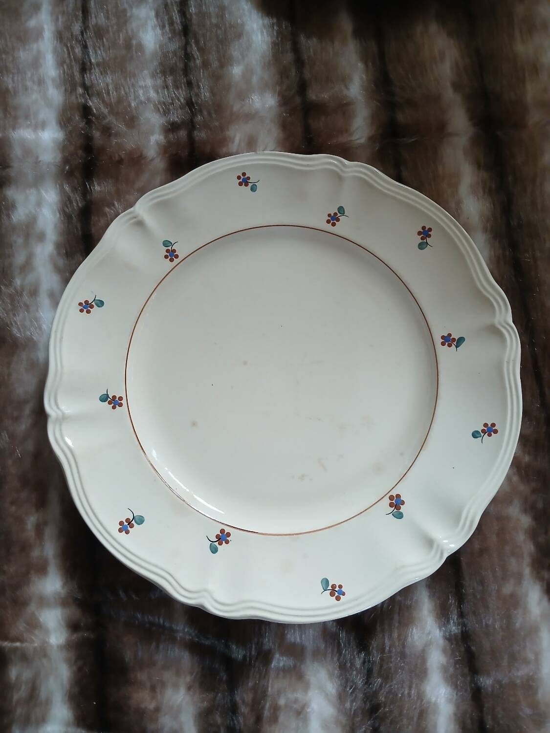 2 old plates from Digoin and Sarreguemines.