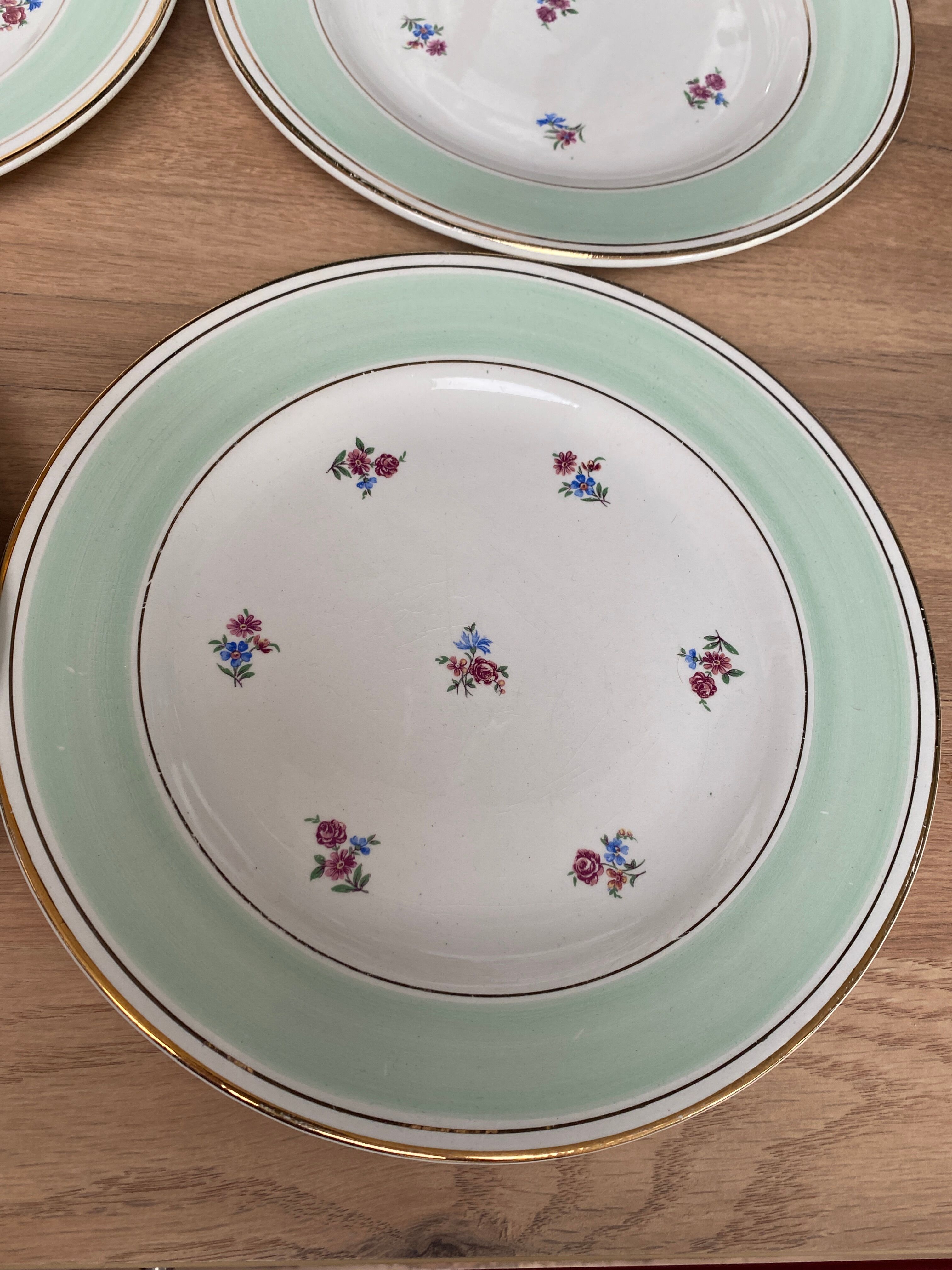 Set of 6 flat plates l'Amandinoise