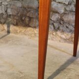 Vintage rectangular teak table with 2 extension spieces, 1960s