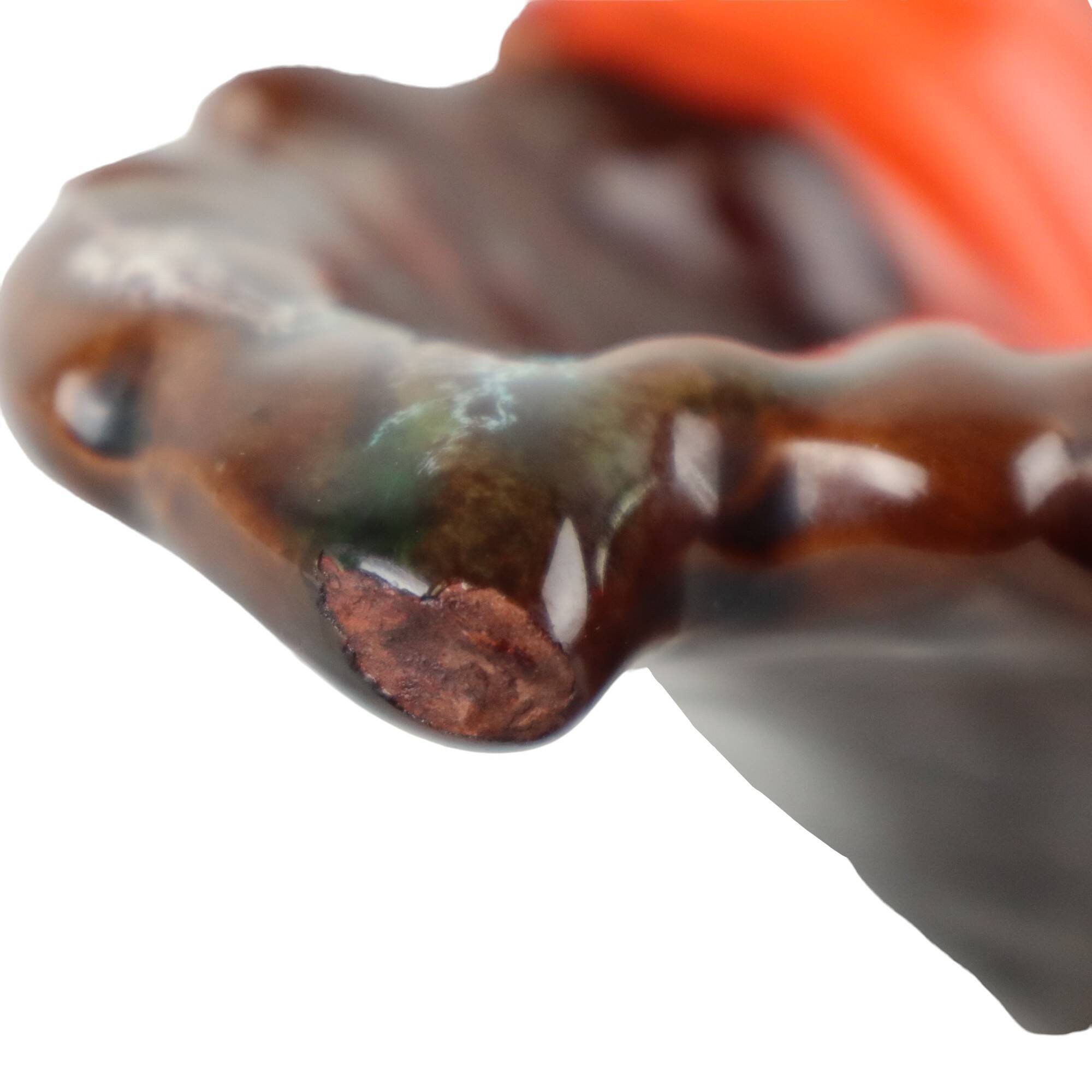 Vintage Fruit Bowl in the Shape of a Leaf Vallauris France