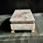 Onyx catchall box from the 1960s, vintage Italy.