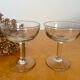 Pair of vintage champagne glasses