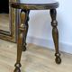 Old turned oak tripod stool