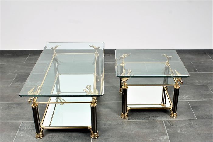 Hollywood Regency style coffee tables (2)