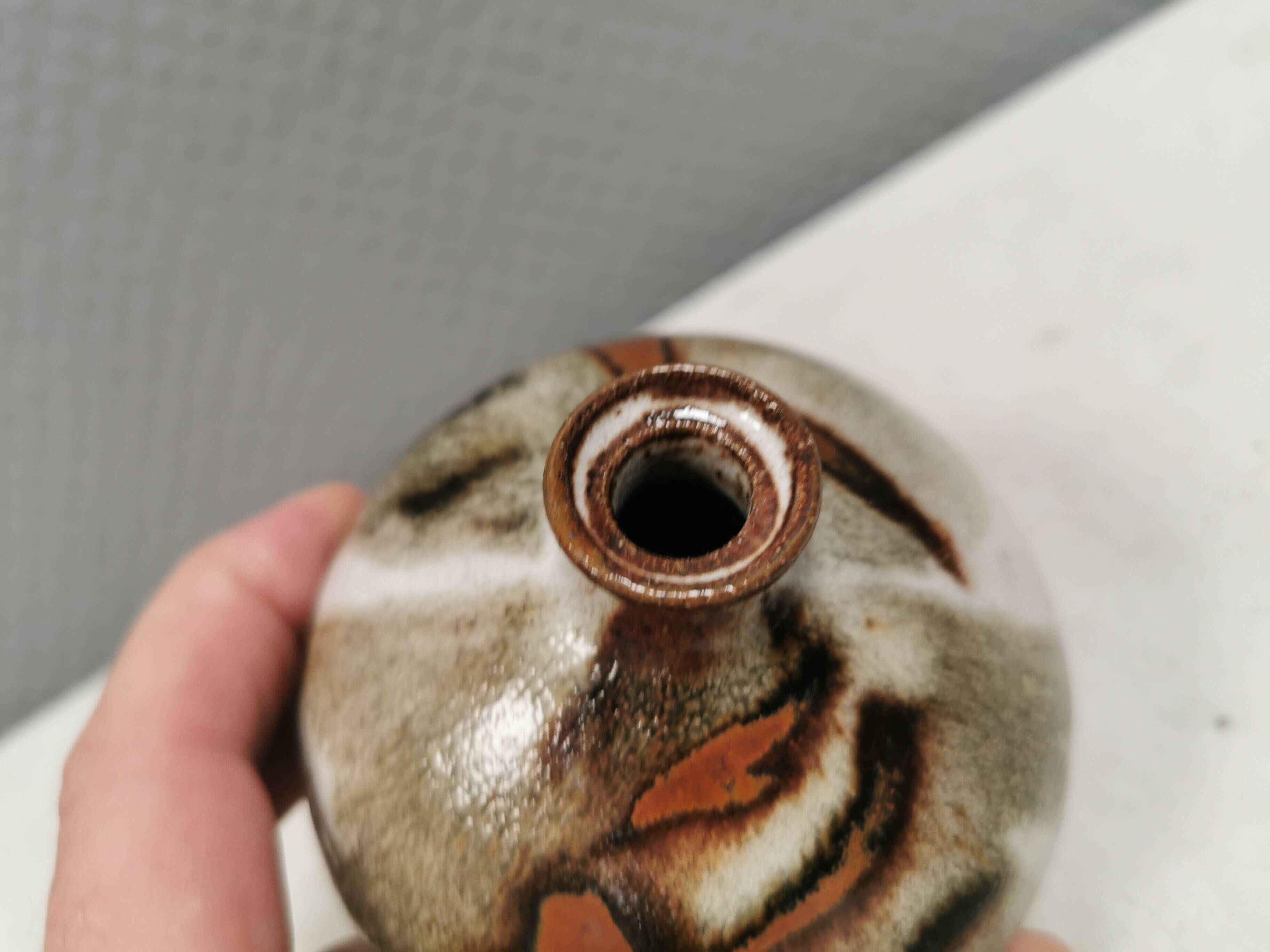 Miniature vase from Danish Waldorff ceramics 1970-80s.