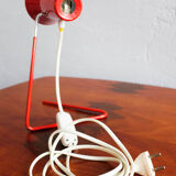 Vintage czechoslovakian red table lamp Drupol 21616, 1960s