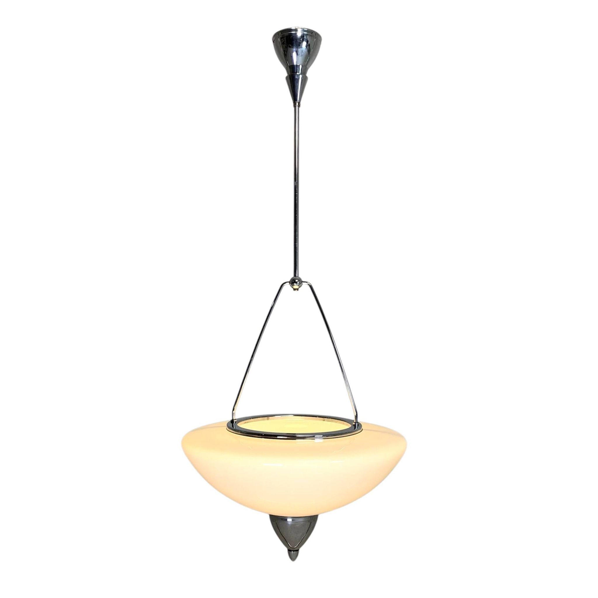 Zeiss Ikon pendant lamp, mirror lamp, 1930s
