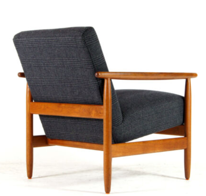 Danish vintage retro chair Ejvind Johansson FDB in teak