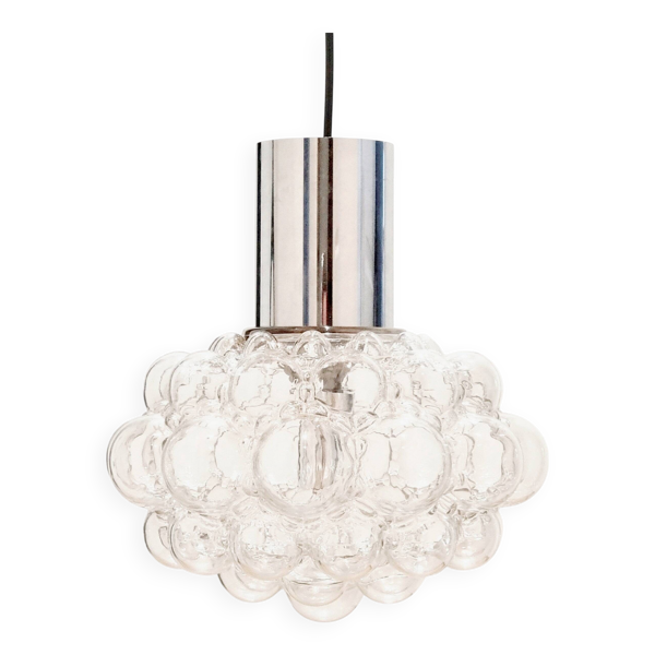 Grand plafonnier en verre bulle des années 1960 - H. Tynell pour Limburg.