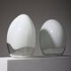 Pair of nessa lamps in murano glass, gino vistosi, 1970s
