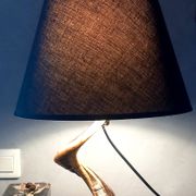 Lampe de salon brutaliste corne de Belier 1970