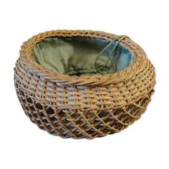 Wicker sewing basket in osier XlX