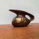 Brutalist Vintage German Bronze Decorative Carafe by Gilde
