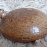 Half-glazed terracotta bottle