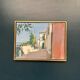 Original Swedish Oil on Canvas – “Town” by Mats Rydstern – Signed – Vintage & Framed – 37 × 49 cm (14.6" × 19.3")