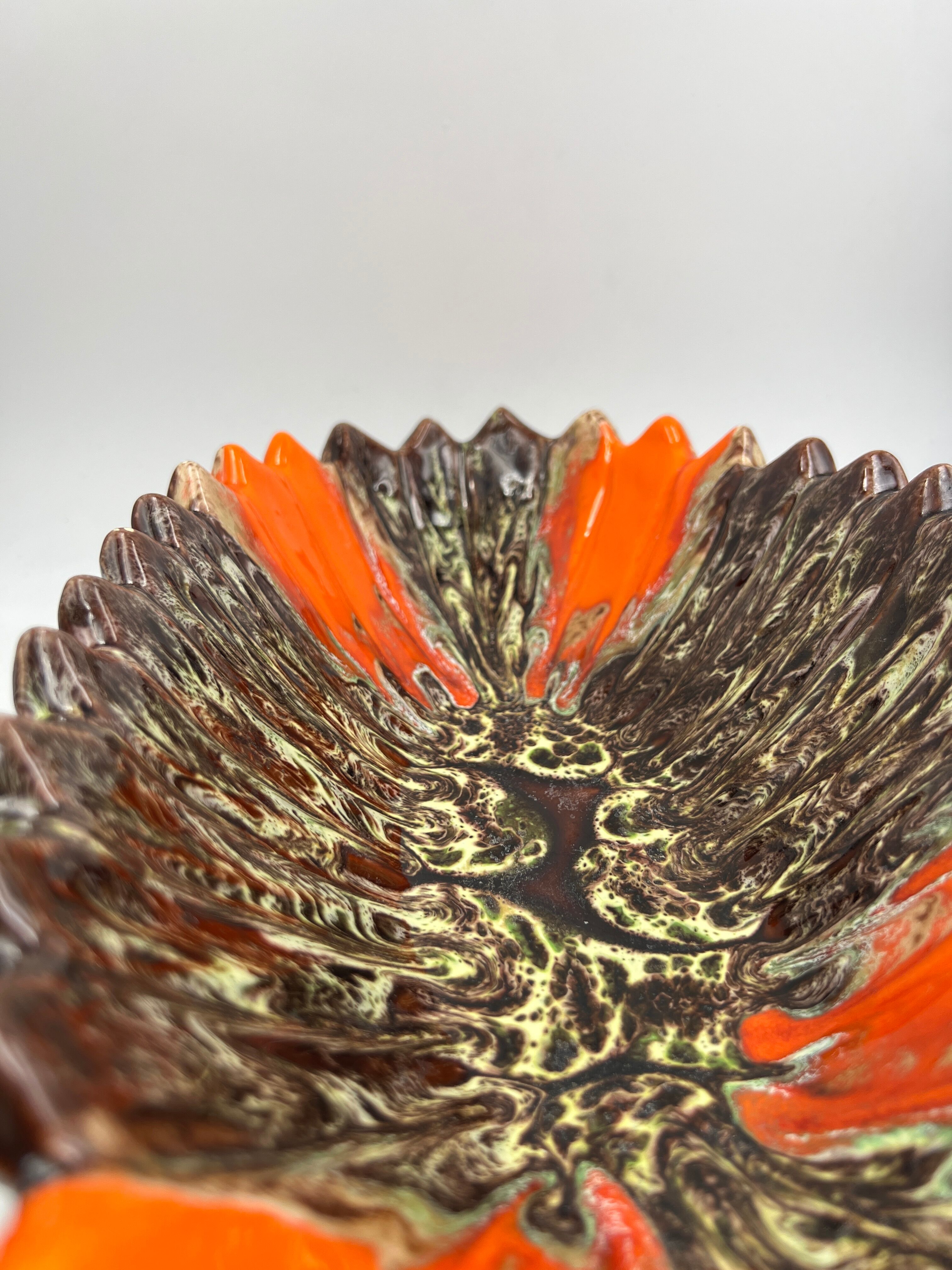 Vallauris orange fruit platter