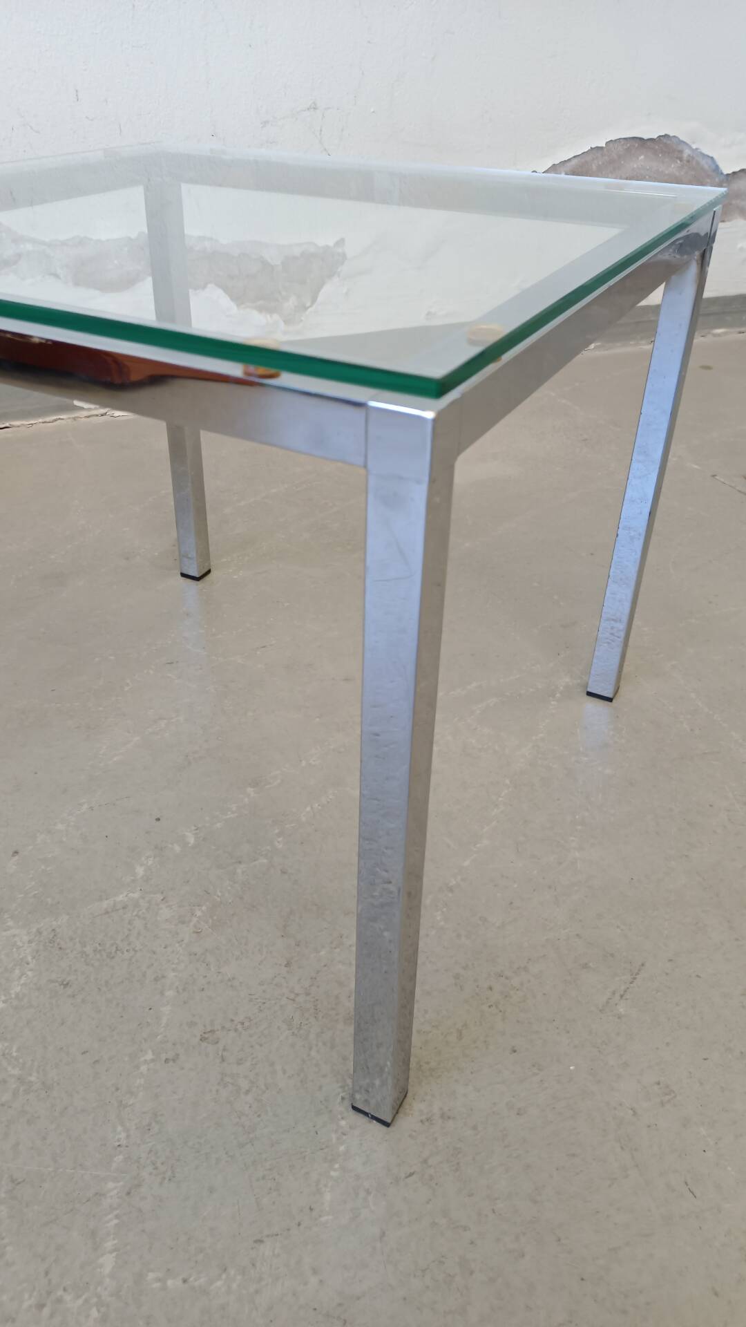 Chrome side table