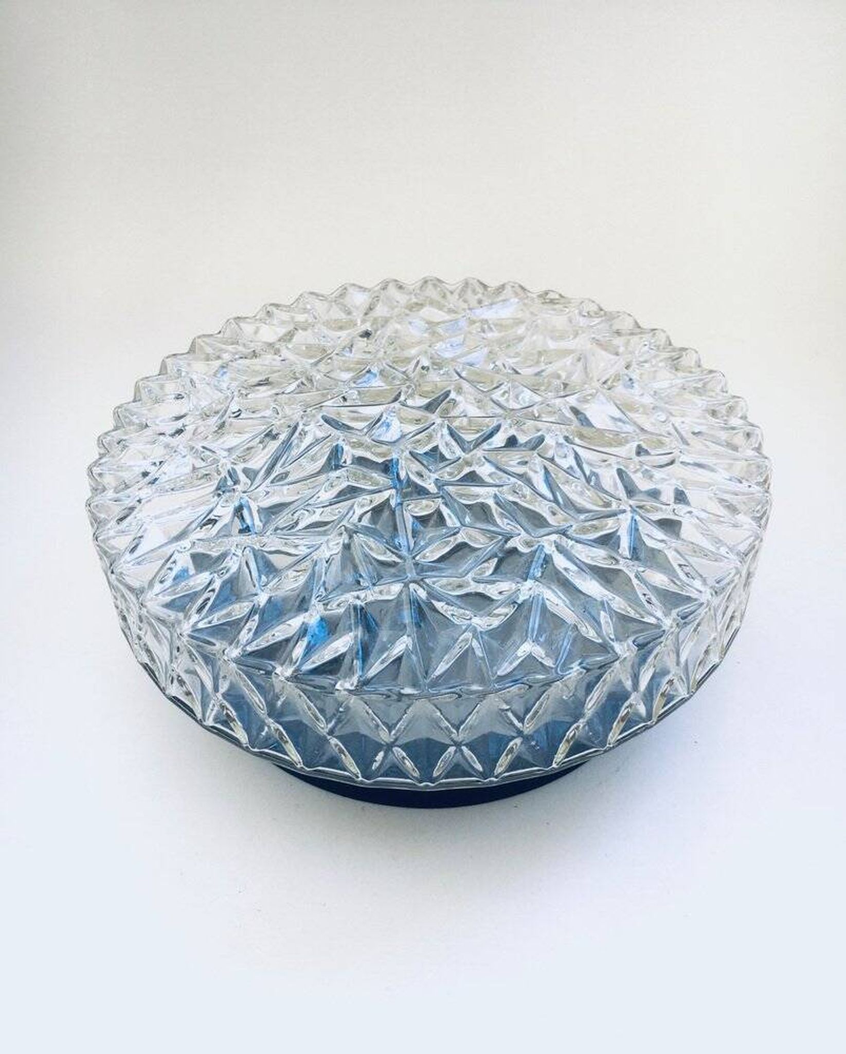 German Wall Lamp in Crystal Glass by Bur Leuchten, 1960s
