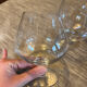 Set of two antique brandy glasses.