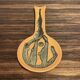 Pair of entirely handmade ceramic spoons.