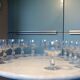 12 faceted crystal stemmed glasses from 1900