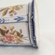 Earthenware box decoration of flowers Faience factory of Charolles