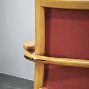Ligna Adjustable Swivel Office Chair, Czechoslovakia, 1950s