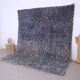 Blue Handmade Beni merirt Rug 258 x 305 cm - Abstract Wool Rug - Berber Rug