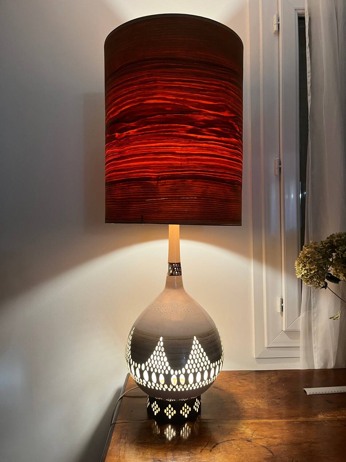 Ceramic lamp G. Pelletier 1960