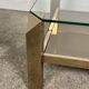 Coffee table by Belgo Chrome 1970 in 23 carat plating