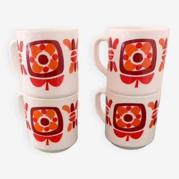 Lot de 4 mugs MOBIL