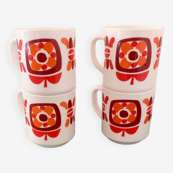 Set of 4 MOBIL mugs