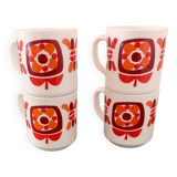 Set of 4 MOBIL mugs
