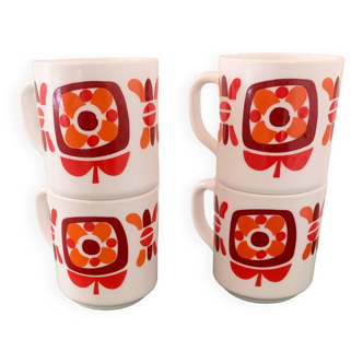 Set of 4 MOBIL mugs