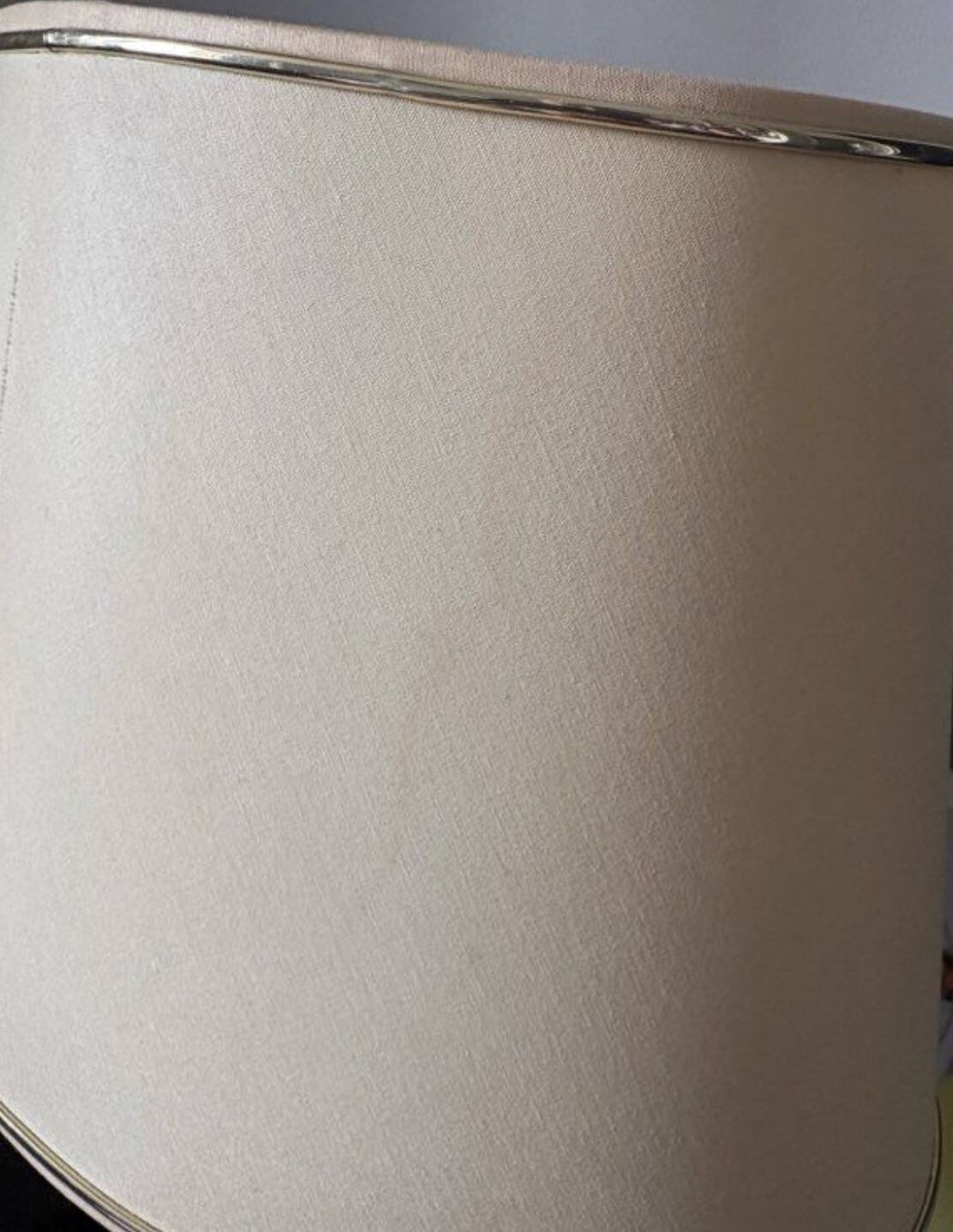 Lampe vintage pied en cuir